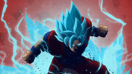 Super Saiyan Blue Kaioken Goku Anime Dragon Ball HD Desktop Wallpaper | Background Image