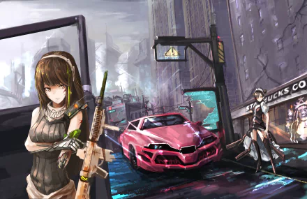 Agent (Girls Frontline) M4A1 (Girls Frontline) video game Girls Frontline HD Desktop Wallpaper | Background Image