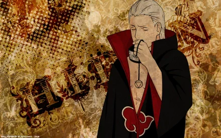 Hidan from Naruto stands confidently in this HD anime wallpaper, featuring intricate backgrounds and bold colors, capturing the essence of the character and series.