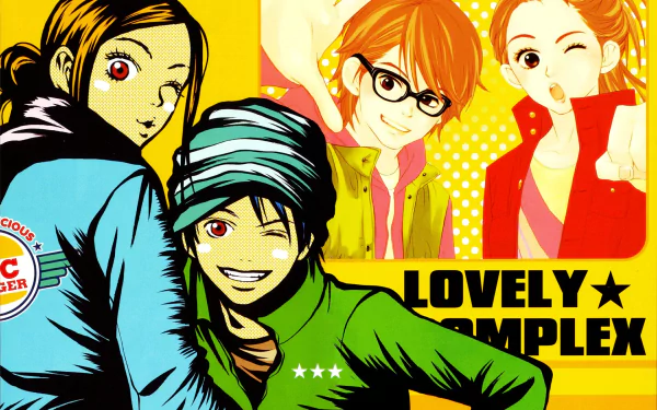 Risa Koizumi Atsushi Ōtani Anime Lovely Complex HD Desktop Wallpaper | Background Image