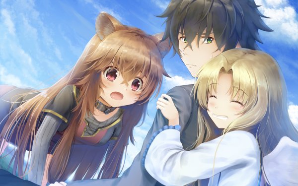 Anime The Rising of the Shield Hero Raphtalia Filo Naofumi Iwatani HD Wallpaper | Background Image