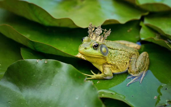 amphibian crown Animal frog HD Desktop Wallpaper | Background Image