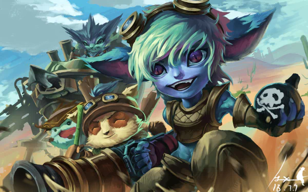 Poro (League Of Legends) Rumble (League Of Legends) Teemo (League Of Legends) Tristana (League Of Legends) video game League Of Legends HD Desktop Wallpaper | Background Image