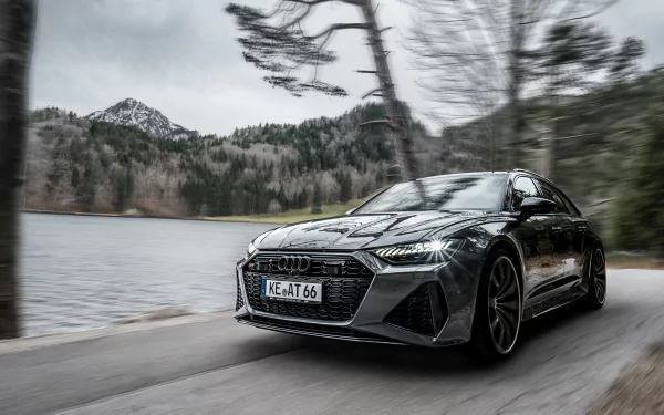 black car car Audi vehicle Audi RS6 HD Desktop Wallpaper | Background Image