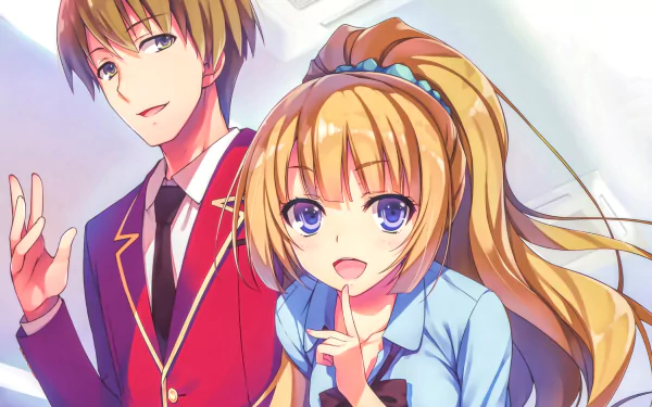 Yōsuke Hirata Kei Karuizawa Anime Classroom of the Elite HD Desktop Wallpaper | Background Image