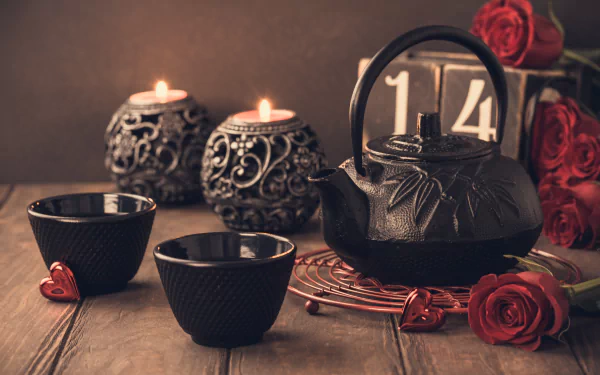  Tea, Candles, Hearts and Roses ♥
