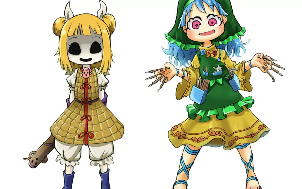 Mayumi Joutouguu Haniyasushin Keiki Anime Touhou HD Desktop Wallpaper | Background Image