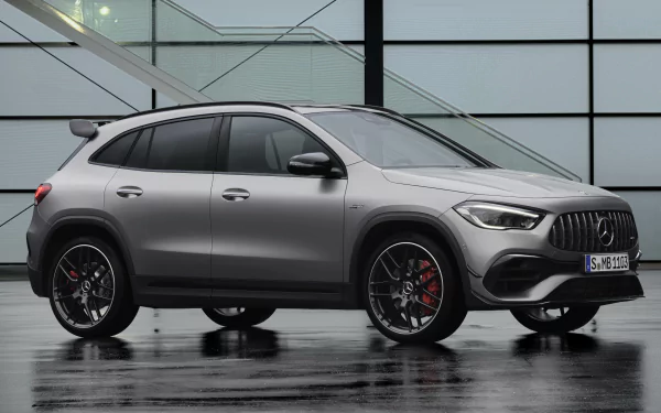 SUV silver car car Mercedes-Benz vehicle Mercedes-AMG GLA HD Desktop Wallpaper | Background Image