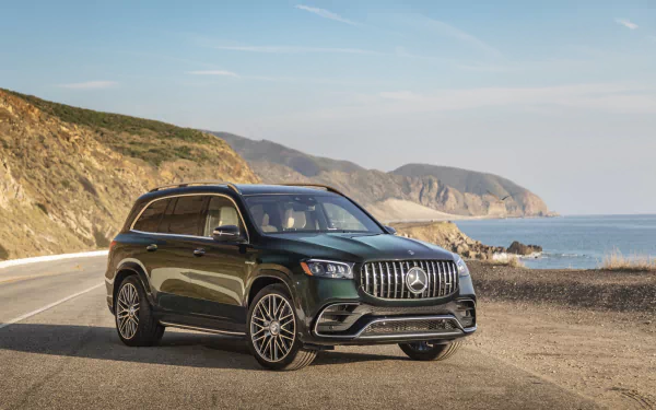 SUV green car Mercedes-Benz GL-Class Mercedes-Benz vehicle Mercedes-AMG GLS 63 HD Desktop Wallpaper | Background Image