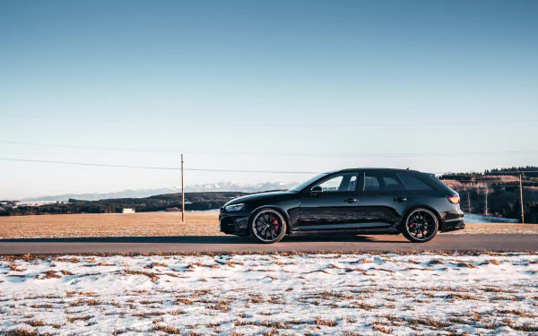 black car car Audi vehicle Audi RS4 HD Desktop Wallpaper | Background Image