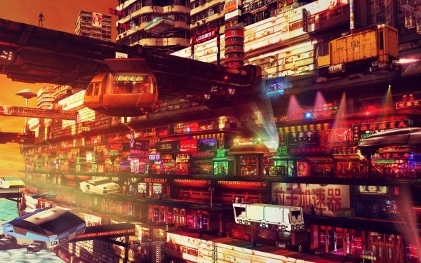 Sci Fi City Vehicle Futuristic HD Wallpaper | Background Image