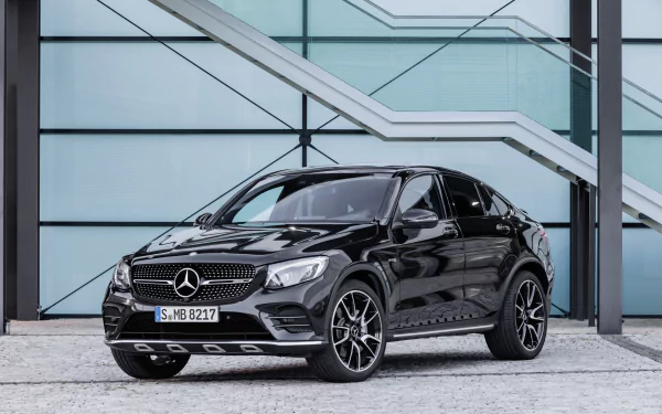 black car SUV Mercedes-Benz GLC-Class Mercedes-Benz vehicle Mercedes-AMG GLC 43 HD Desktop Wallpaper | Background Image