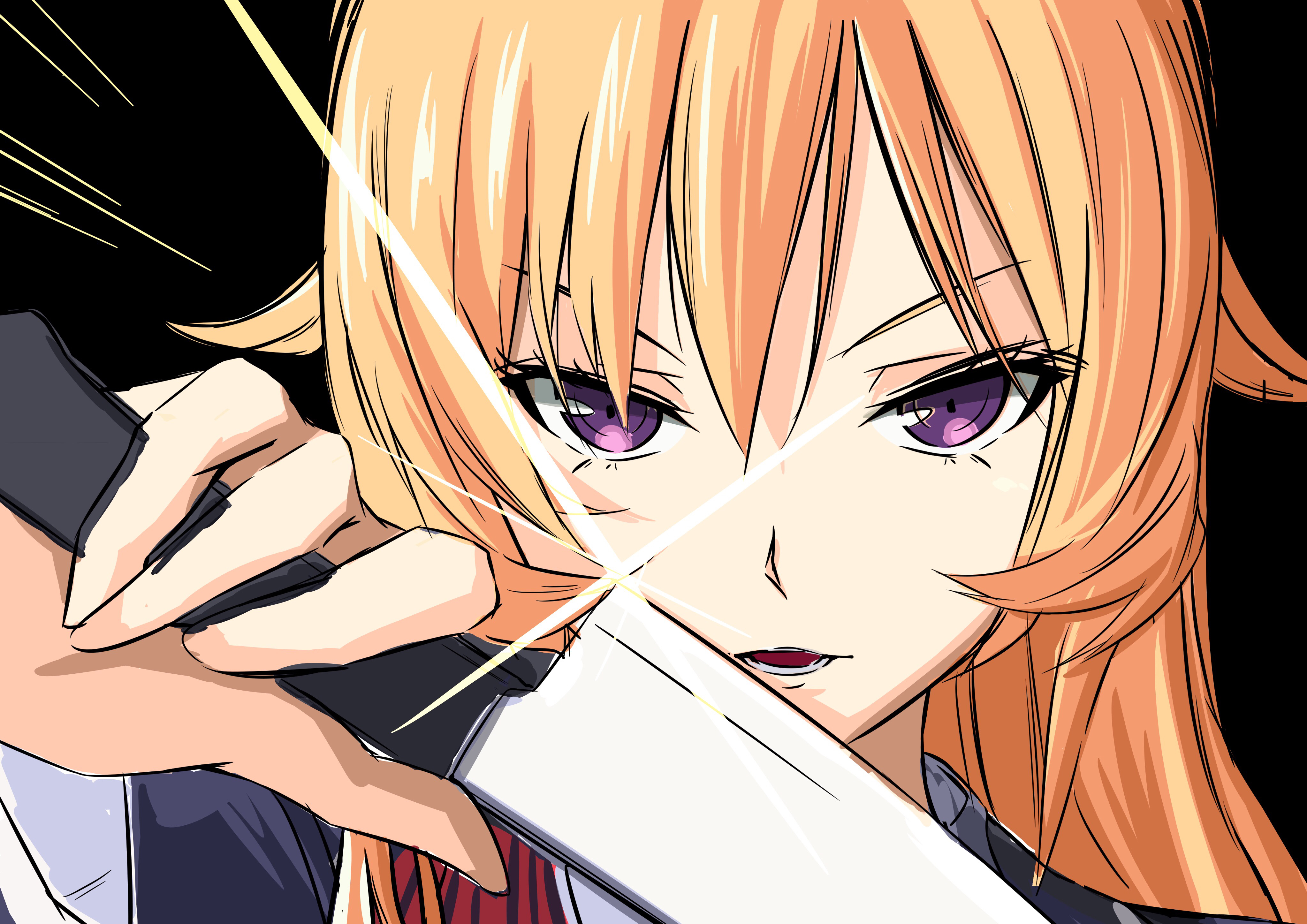 Food Wars, Soma Yukihira, Erina Nakiri, 4k HD Phone Wallpaper