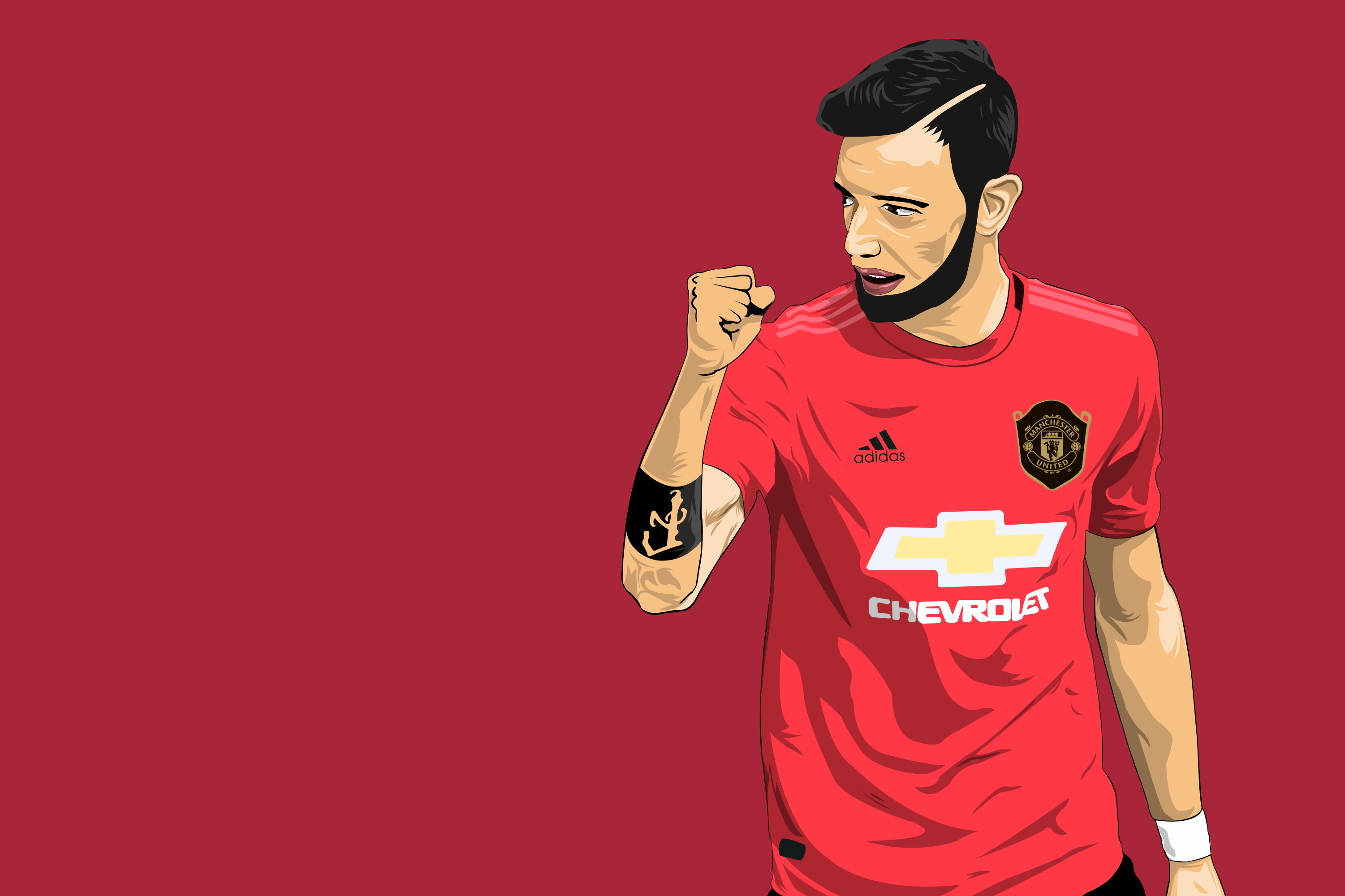 Bruno Fernandes Vector HD Wallpaper | Background Image ...