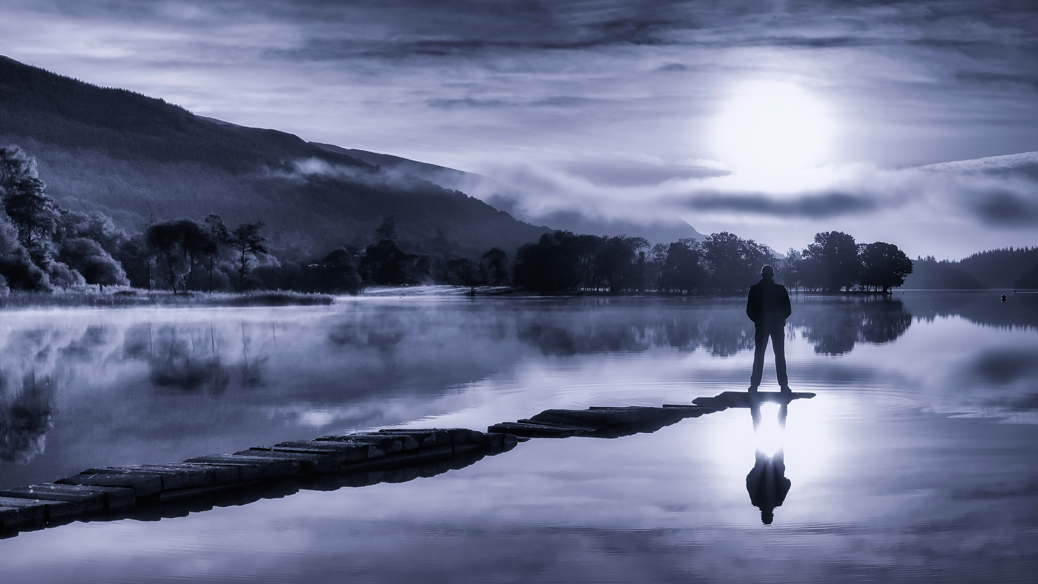 Alone at Lake by John McSporran