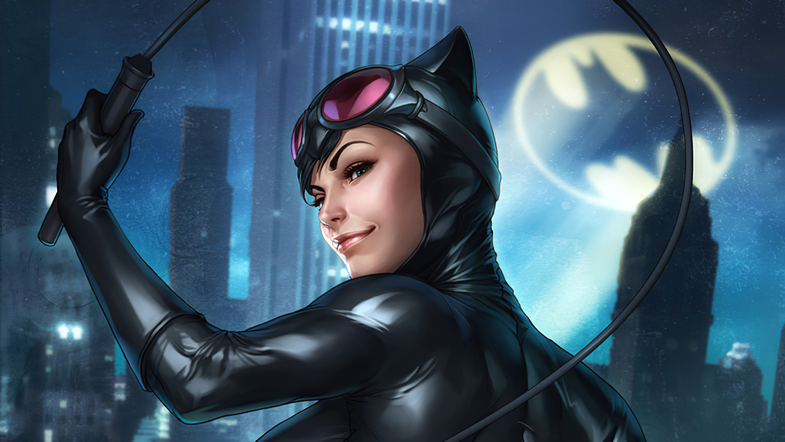 Download Bat Signal DC Comics Comic Catwoman HD Wallpaper Download Bat Signal DC Comics Comic Catwoman HD Wallpaper