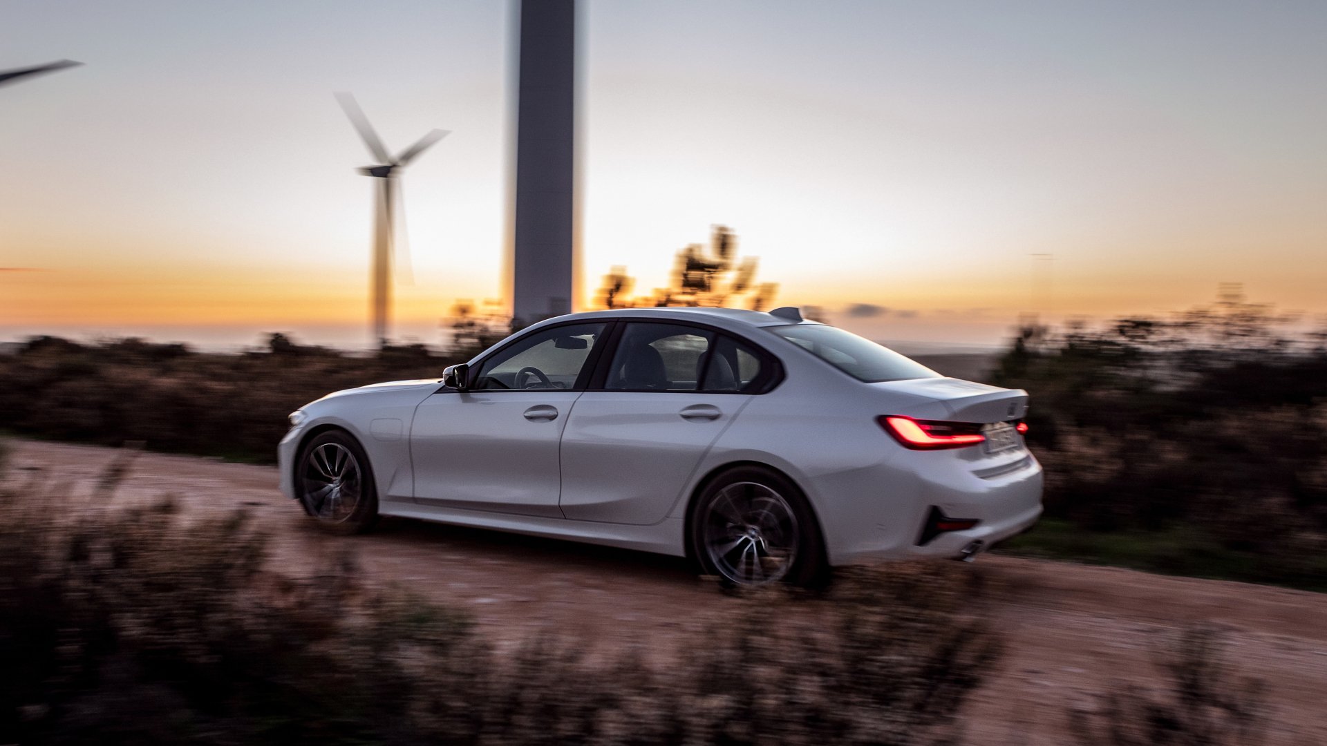 Download White Car Compact Car Car BMW BMW 330e Vehicle BMW 3 Series 4k Ultra HD Wallpaper