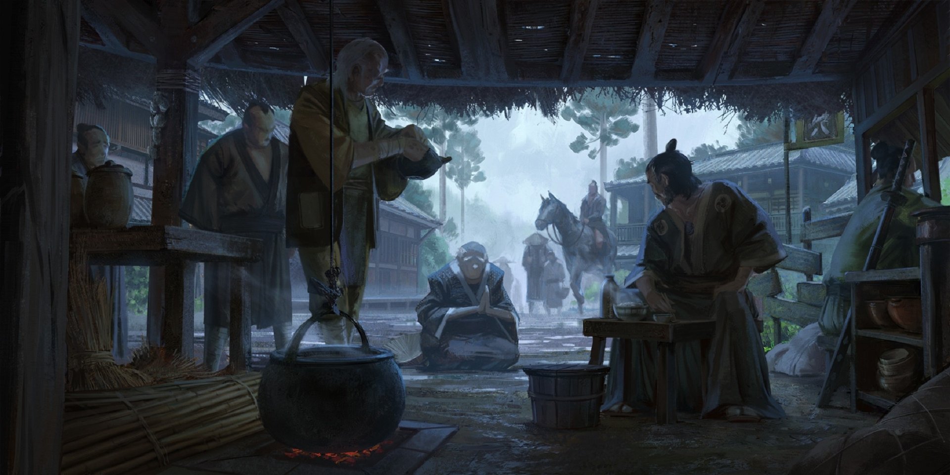 Fantasy Samurai HD Wallpaper by Klaus Pillon