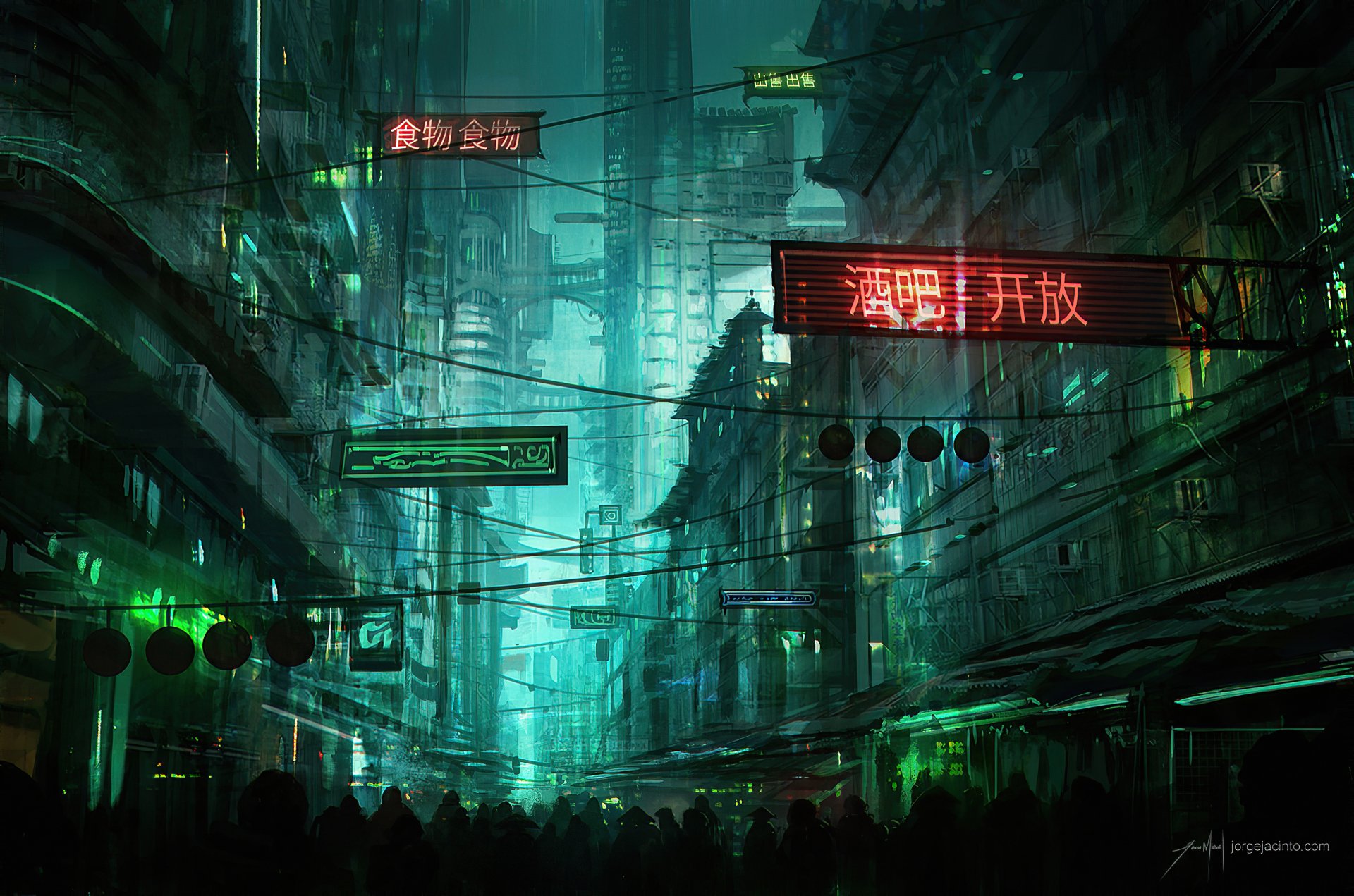 Download Building Futuristic Crowd Sci Fi City Sci Fi City 4k Ultra Hd Wallpaper By Jjcanvas 0392