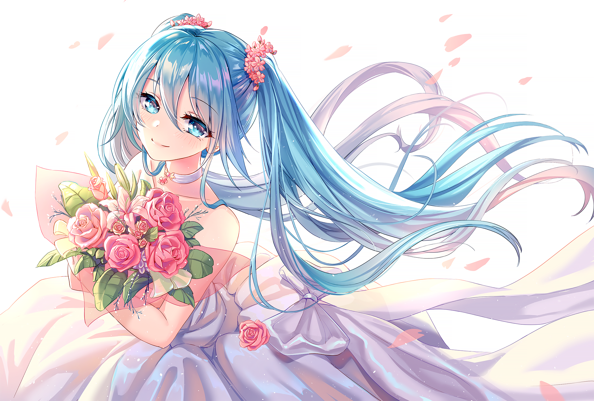 Download Hatsune Miku Anime Vocaloid HD Wallpaper by 雲小猫