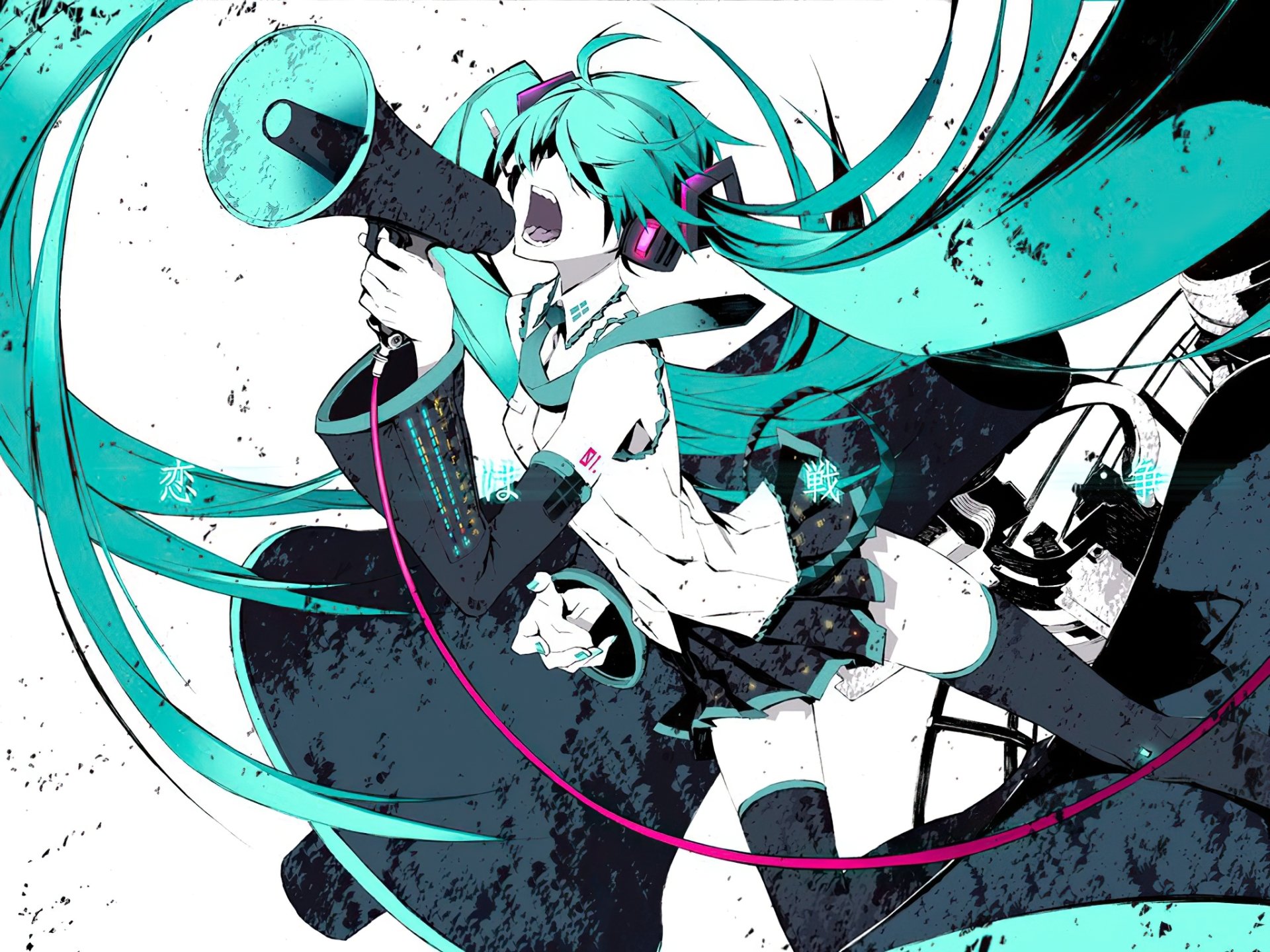 Download Hatsune Miku Anime Vocaloid HD Wallpaper by Miwa Shirow