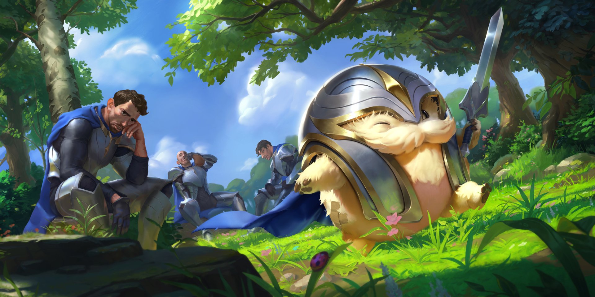 Download Demacia (League Of Legends) Poro (League Of Legends) Video Game Legends Of Runeterra HD Wallpaper by Alessandro Poli