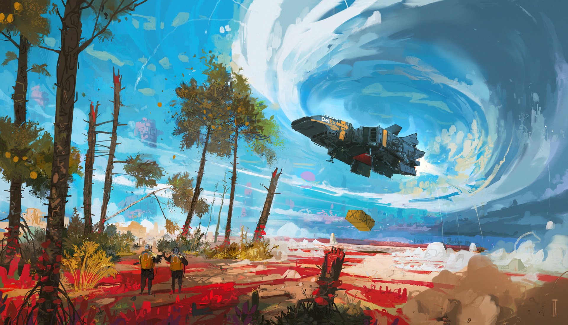 Download Sci Fi Spaceship HD Wallpaper by Ismail Inceoglu | 2500x1429 ...