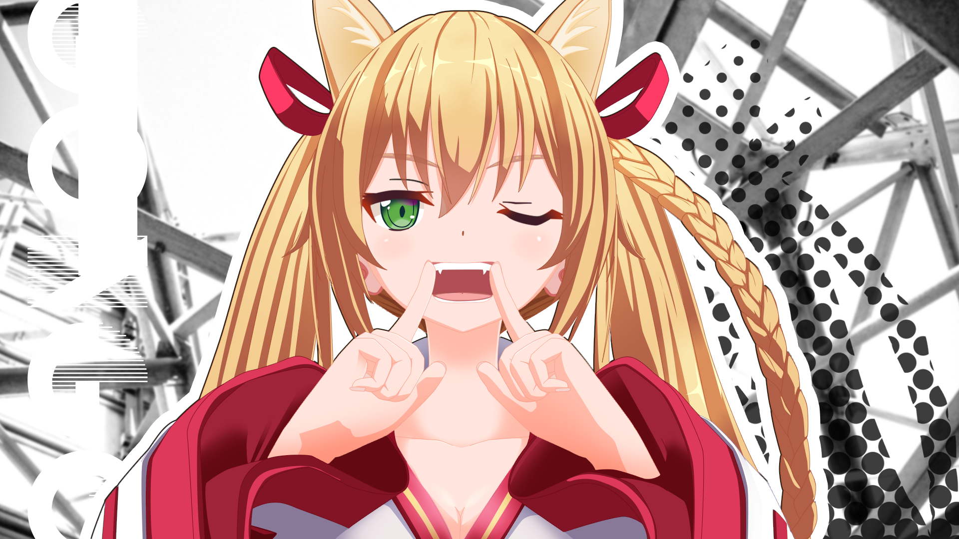 Download Iroha Kongo Anime Virtual Youtuber HD Wallpaper by jieno