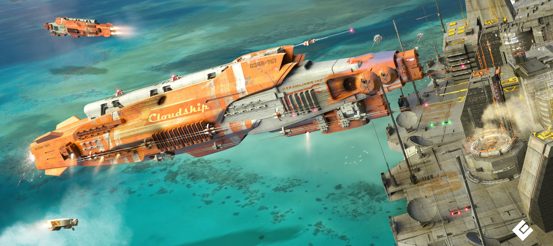 Download Sci Fi Spaceship HD Wallpaper by Col Price | 3840x1709 ...