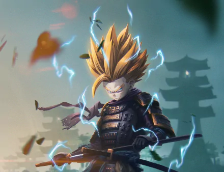 Gohan (Dragon Ball) samurai Anime Dragon Ball Super Saiyan anime samurai HD Desktop Wallpaper | Background Image