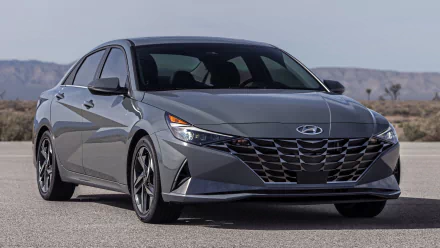 compact car silver car car Hyundai vehicle Hyundai Elantra HD Desktop Wallpaper | Background Image