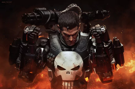 Comic Punisher HD Desktop Wallpaper | Background Image