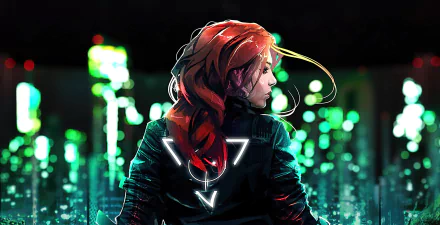 red hair Sci Fi woman HD Desktop Wallpaper | Background Image