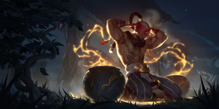 Lee Sin (League Of Legends) video game Legends of Runeterra HD Desktop Wallpaper | Background Image