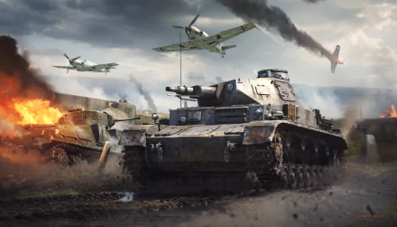 warplane tank video game War Thunder HD Desktop Wallpaper | Background Image