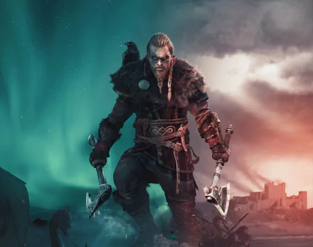 viking warrior Assassin's Creed video game Assassin's Creed Valhalla HD Desktop Wallpaper | Background Image