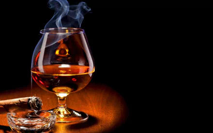 glass drink cigar food alcohol HD Desktop Wallpaper | Background Image