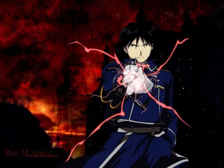 Roy Mustang Anime Fullmetal Alchemist HD Desktop Wallpaper | Background Image