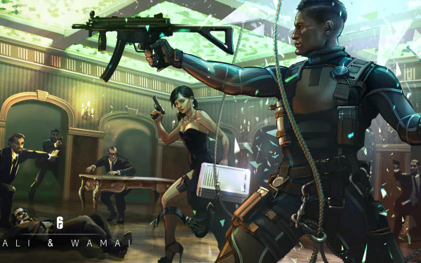 Kali (Tom Clancy's Rainbow Six: Siege) video game Tom Clancy's Rainbow Six: Siege HD Desktop Wallpaper | Background Image