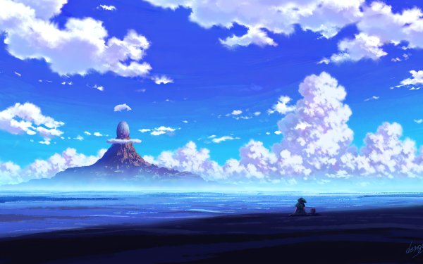 Anime Landscape Sky Cloud HD Wallpaper | Background Image