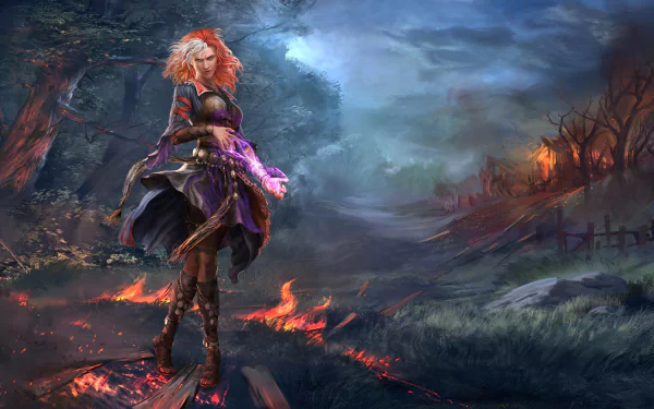  Woman Walking on Fire