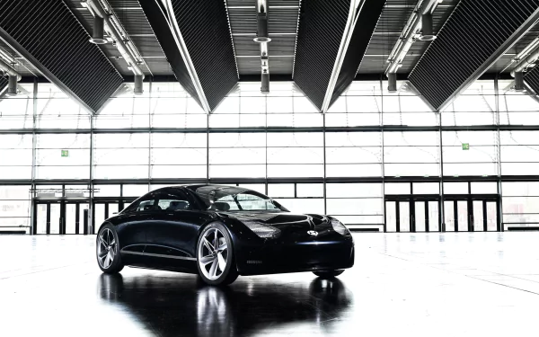 electric car black car car Hyundai vehicle Hyundai Prophecy HD Desktop Wallpaper | Background Image