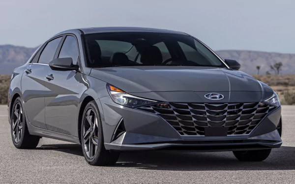 compact car silver car car Hyundai vehicle Hyundai Elantra HD Desktop Wallpaper | Background Image