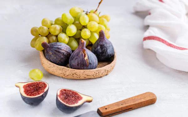 still life fruit grapes food fig HD Desktop Wallpaper | Background Image