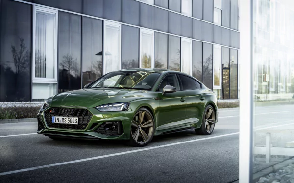 green car car Audi Audi RS5 Sportback vehicle Audi RS5 HD Desktop Wallpaper | Background Image