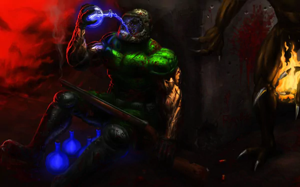 video game Brutal Doom HD Desktop Wallpaper | Background Image