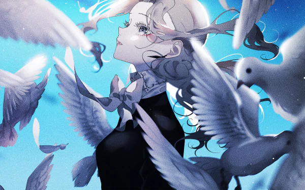 bird Anime Original Anime Bird HD Desktop Wallpaper | Background Image