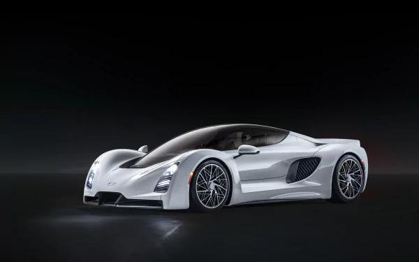 white car supercar car vehicle Czinger 21C HD Desktop Wallpaper | Background Image