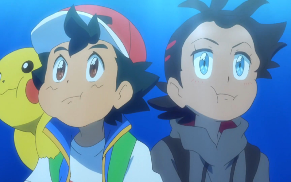 Anime Pokémon Ash Ketchum Pikachu Goh Underwater Brown Eyes Blue Eyes Black Hair HD Wallpaper | Background Image