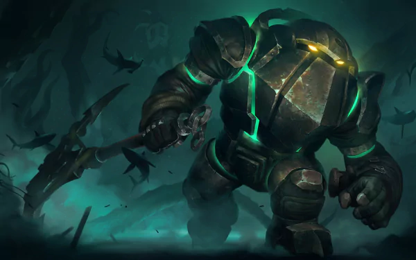 Nautilus (League of Legends) video game Legends of Runeterra HD Desktop Wallpaper | Background Image